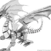 Metal Earth Silver Dragon - Iconx puzzle 3D