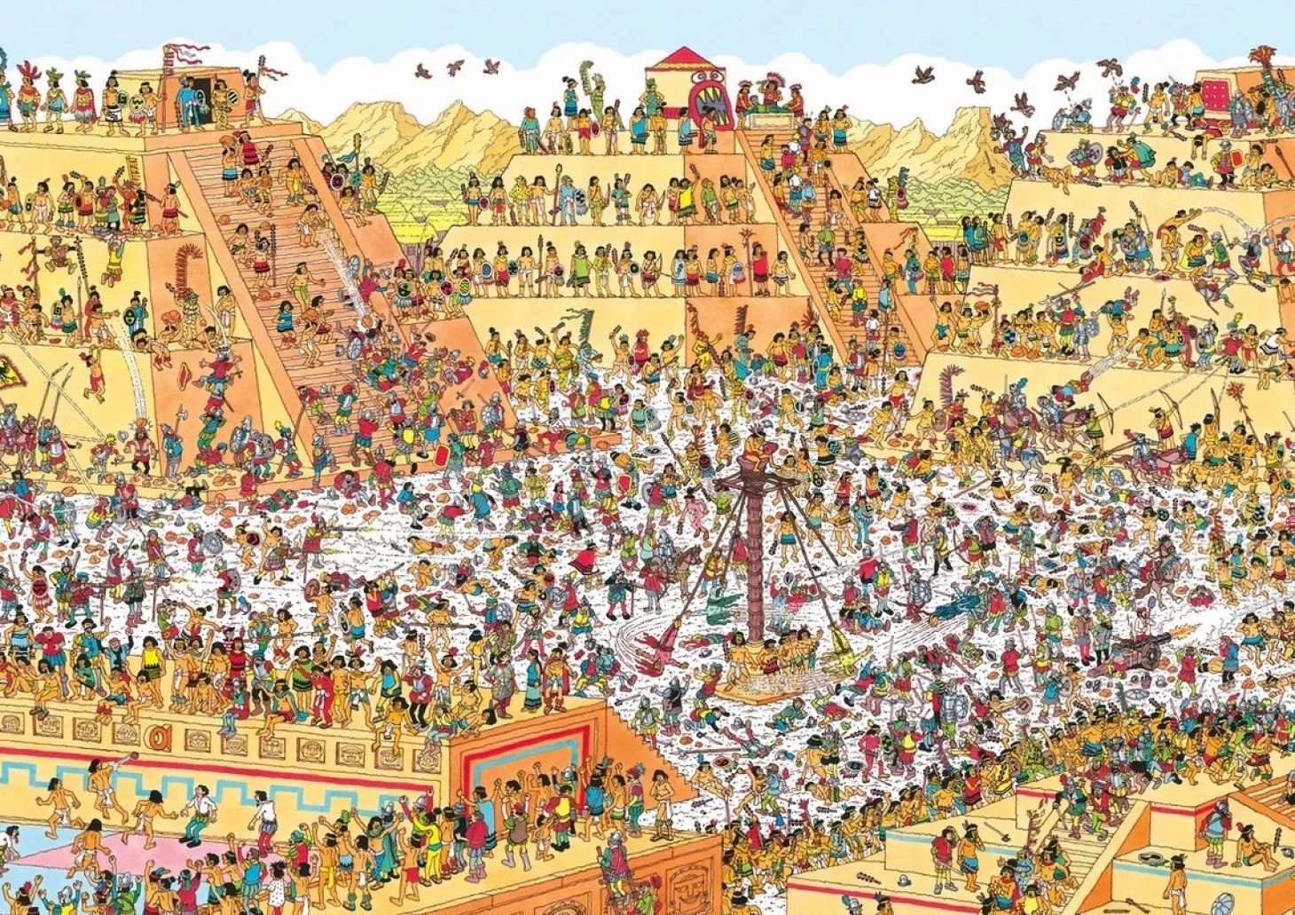 Plenty Gifts Où est Wally - Les Aztèques - puzzle de recherche de 1000 pièces