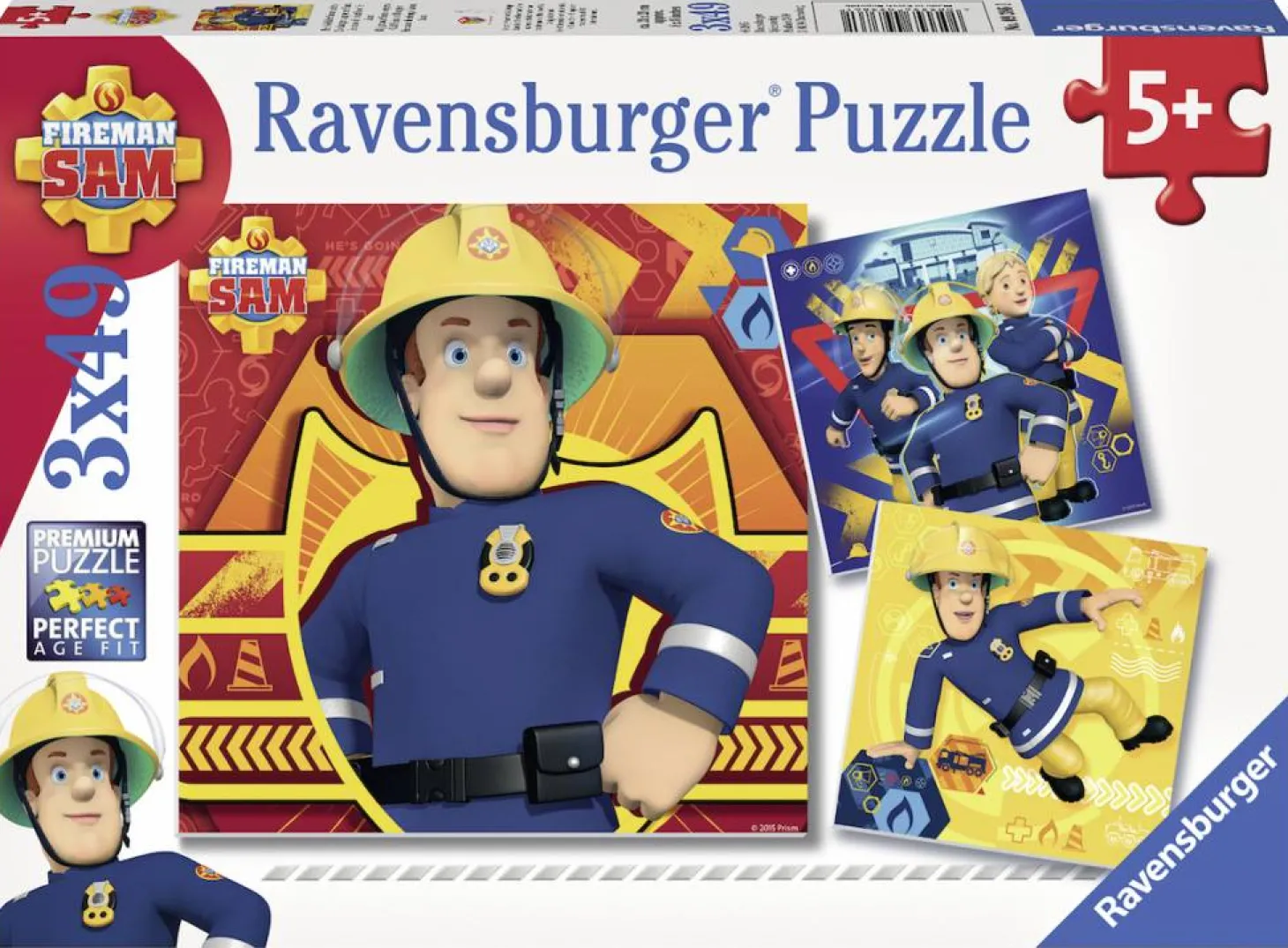 Ravensburger Appelez le pompier Sam ! - 3 x 49 pièces