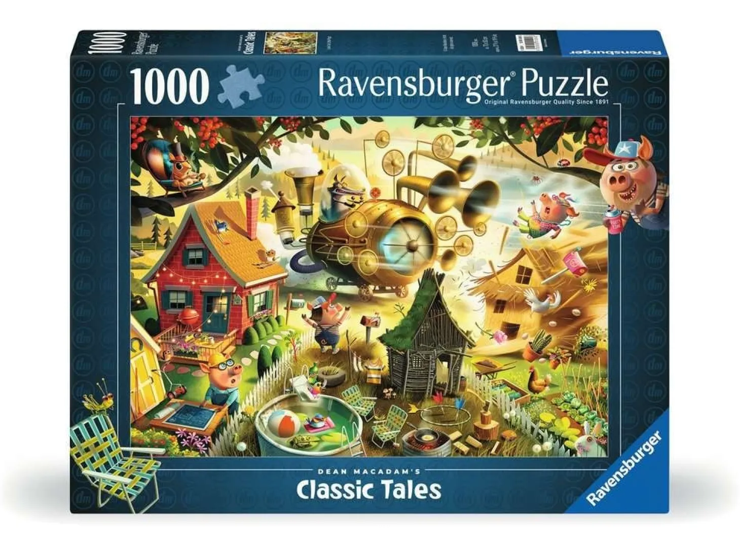 Ravensburger Attention, les petits cochons! - Dean MacAdam - puzzle de 1000 pièces