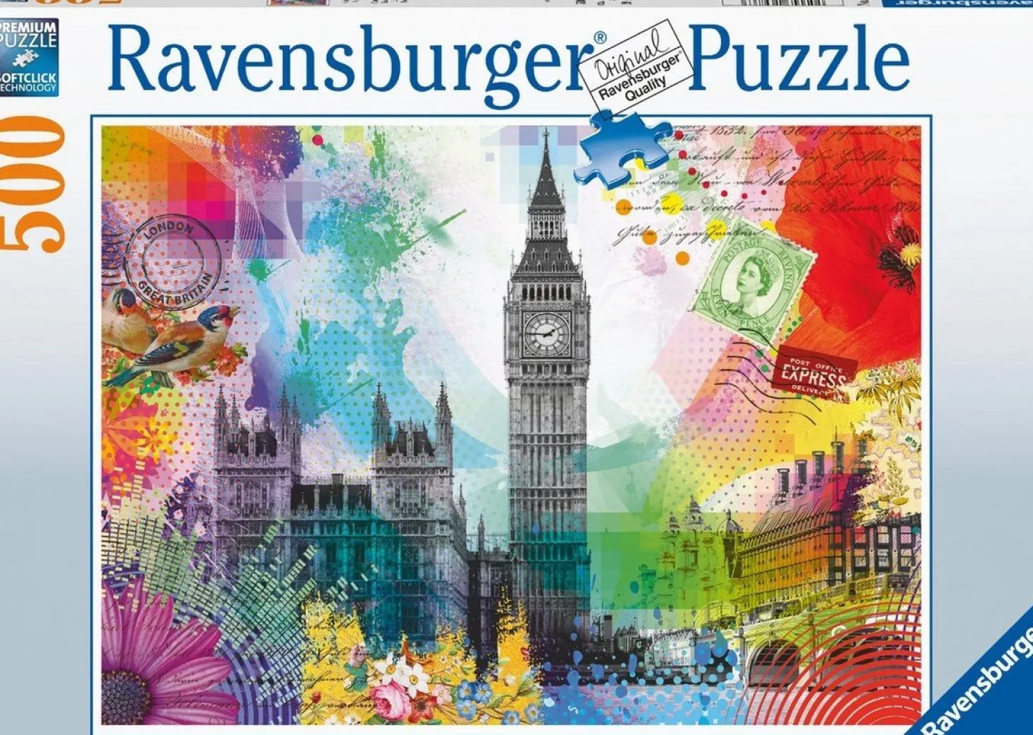Ravensburger Carte postale de Londres - puzzle de 500 pièces