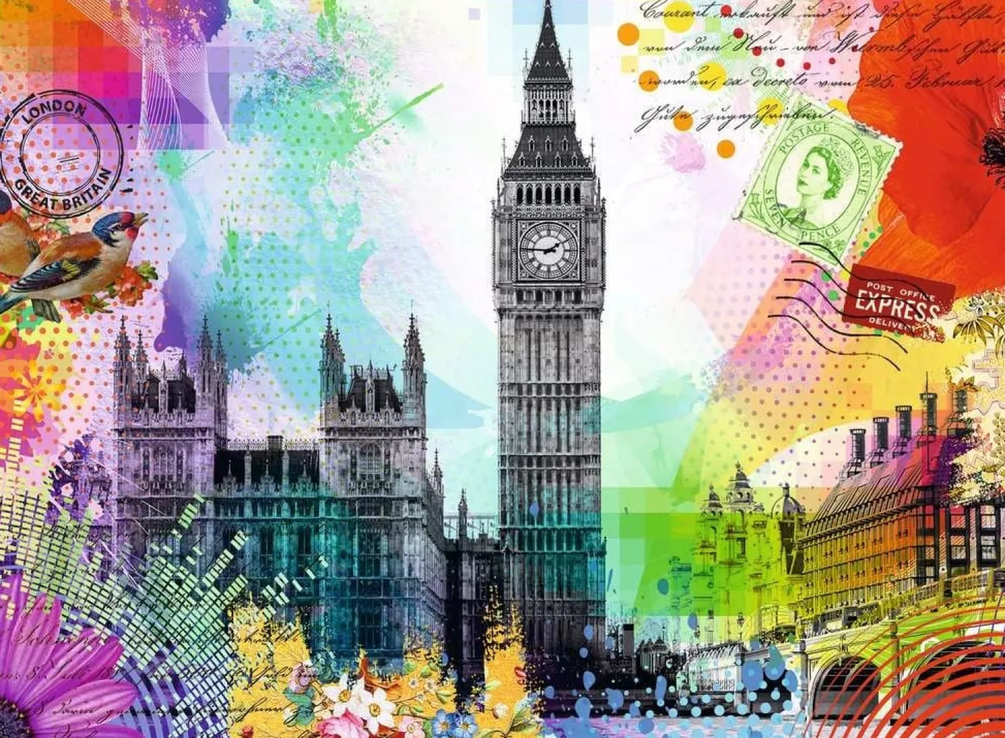Ravensburger Carte postale de Londres - puzzle de 500 pièces