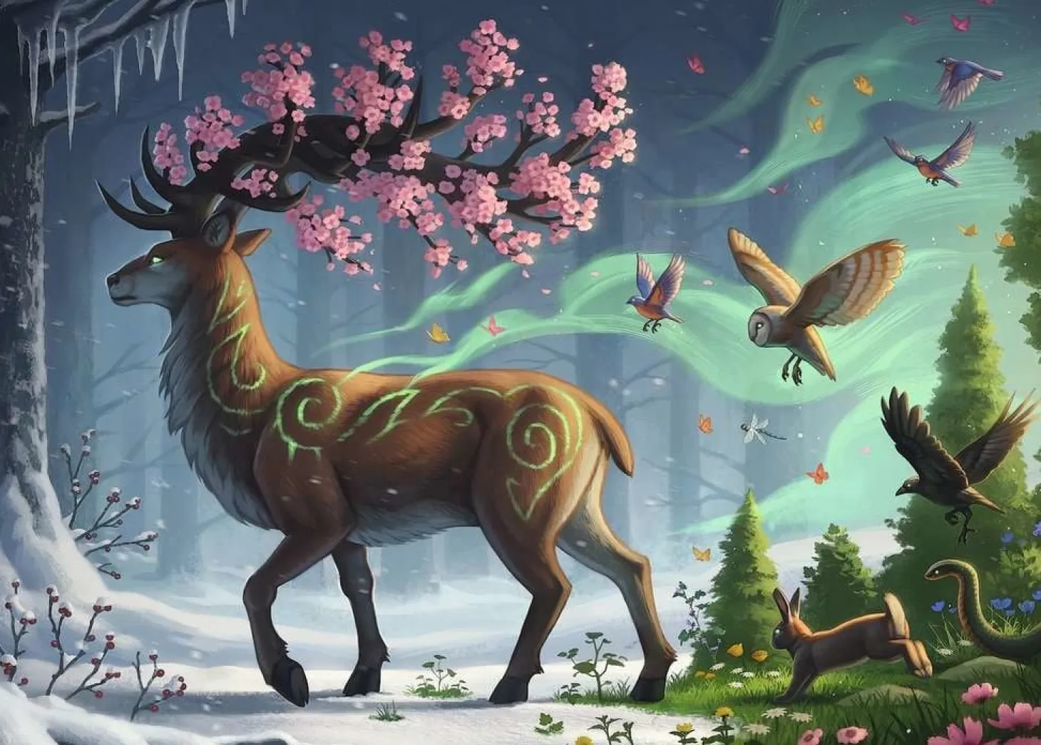 Ravensburger Cerf du printemps - puzzle de 1000 pièces