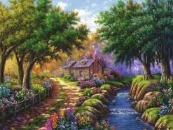 Ravensburger Chalet près de la rivière - puzzle de 1500 pièces