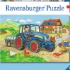 Ravensburger Chantier et ferme - 2 puzzles de 12 pièces