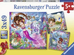 Ravensburger Charmantes sirènes - 3 puzzles de 49 pièces