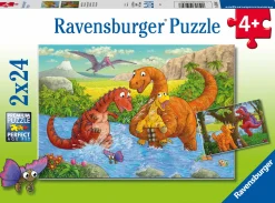 Ravensburger Des dinosaures joyeux - 2 puzzles de 24 pièces