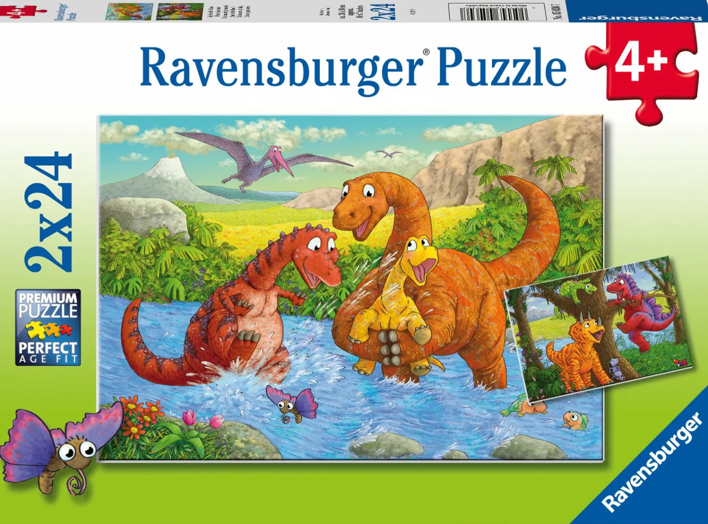Ravensburger Des dinosaures joyeux - 2 puzzles de 24 pièces
