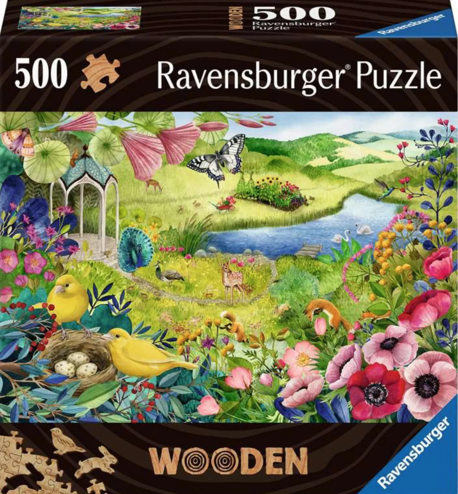 Ravensburger Jardin sauvage - Puzzle de contour en bois - 500 pièces