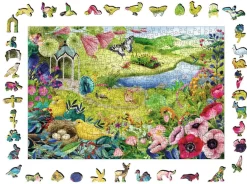 Ravensburger Jardin sauvage - Puzzle de contour en bois - 500 pièces