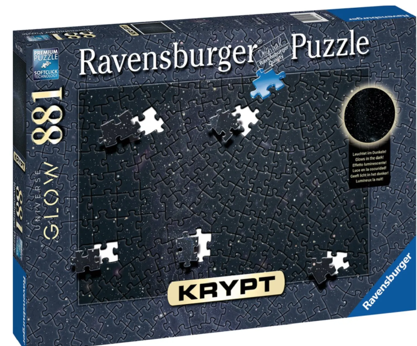 Ravensburger Krypt - Universe Glow - puzzle de 881 pièces