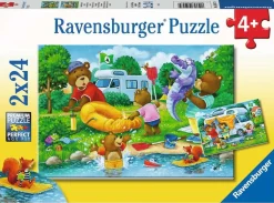 Ravensburger La famille Ours au camp - 2 puzzles de 24 pièces