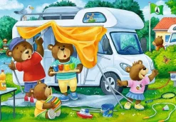 Ravensburger La famille Ours au camp - 2 puzzles de 24 pièces