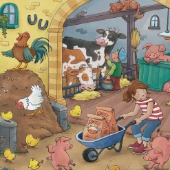 Ravensburger La ferme - 3 puzzles de 49 pièces