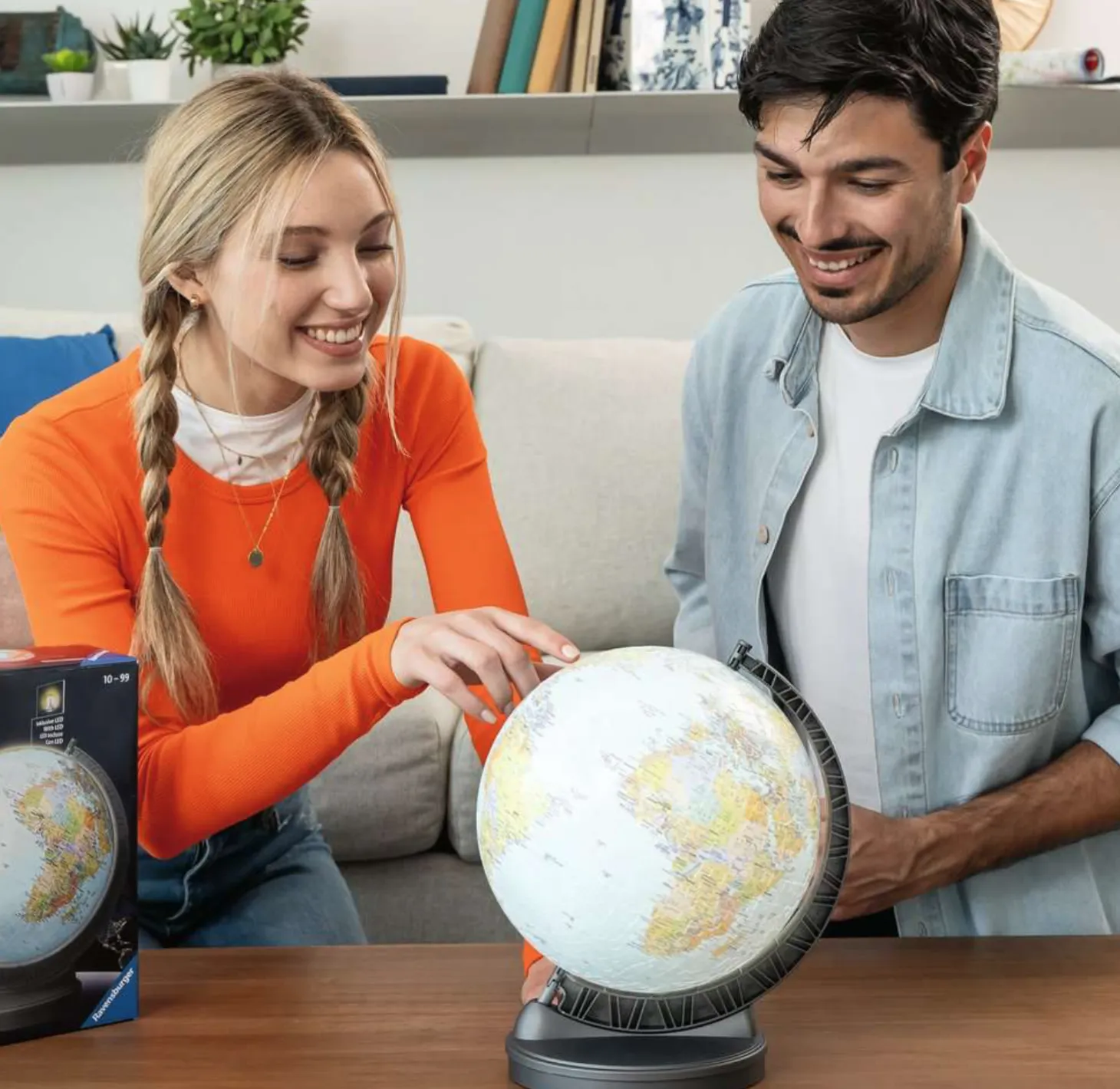 Ravensburger La terre - globe illuminé - 540 pièces