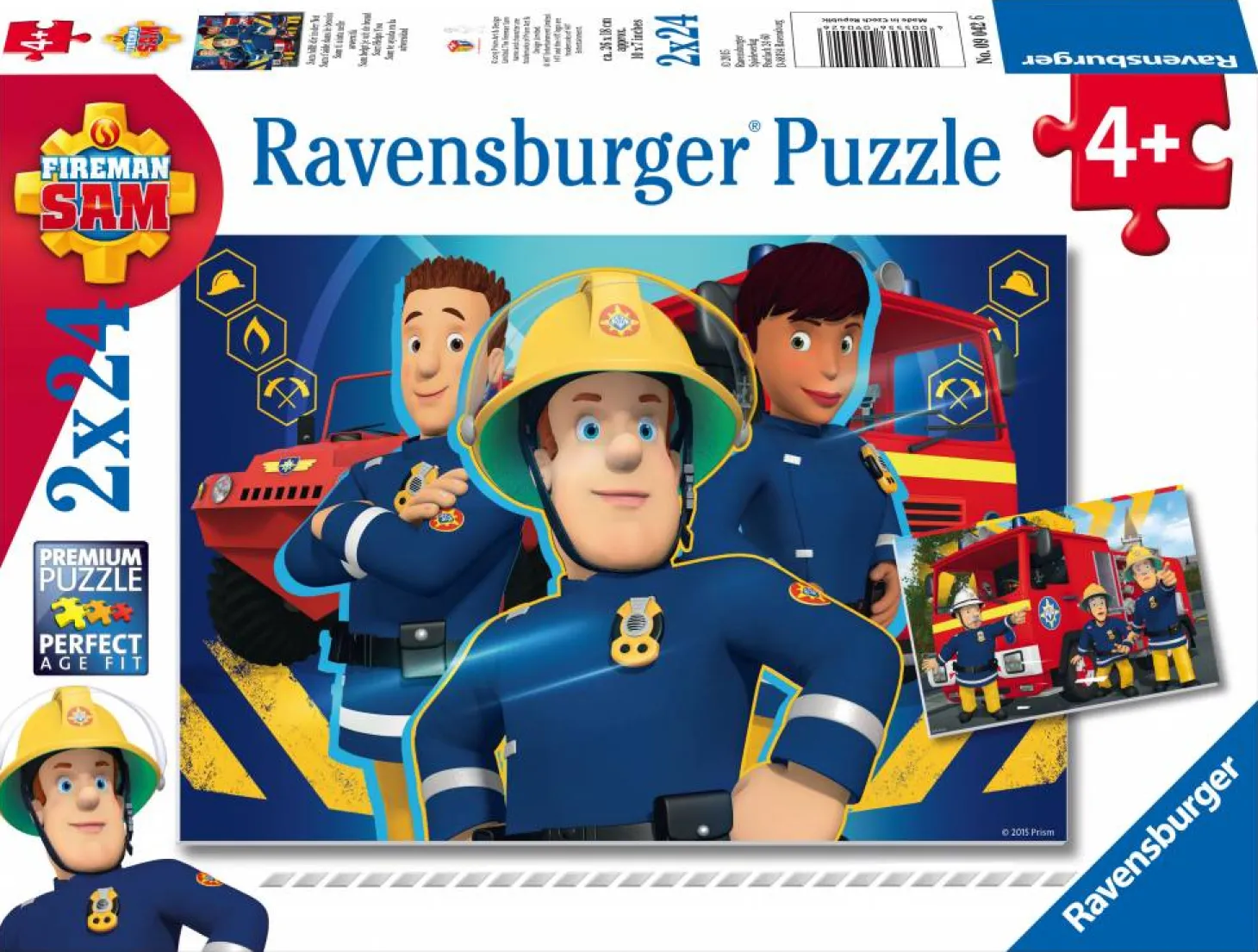 Ravensburger Le pompier Sam au secours - 2 x 24 pièces