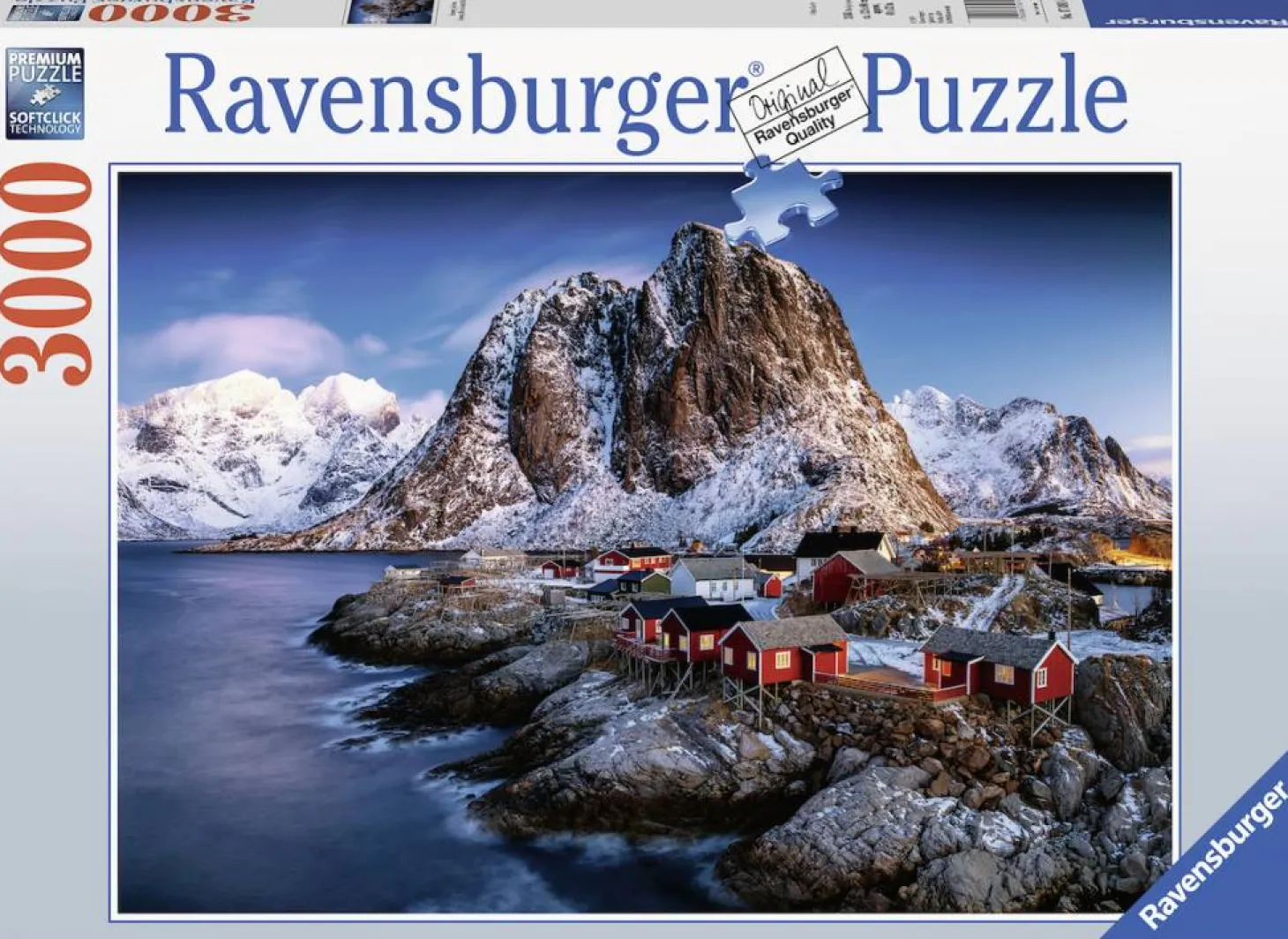 Ravensburger Le village norvégien de Hamnoy - puzzle de 3000 pièces
