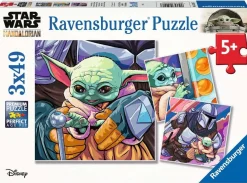 Ravensburger Mandalorian: Baby Yoda Grogu Moments - 3 puzzles de 49 pièces
