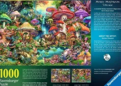 Ravensburger Merry Mushroom Village - Aimee Stewart- puzzle de 1000 pièces