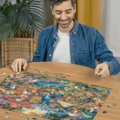 Ravensburger Merry Mushroom Village - Aimee Stewart- puzzle de 1000 pièces