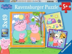 Ravensburger Peppa Pig - Famille et amis - 3 puzzles de 49 pièces