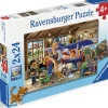 Ravensburger Réparation d'avions et de trains - 2 puzzles de 24 pièces