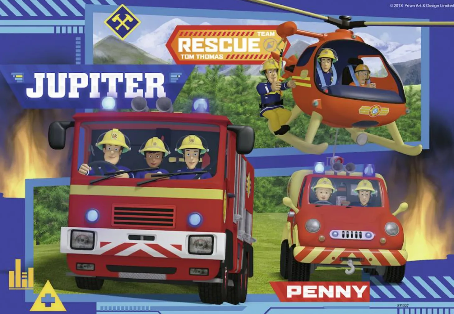 Ravensburger Sam le Pompier en action - 2 puzzles de 24 pièces