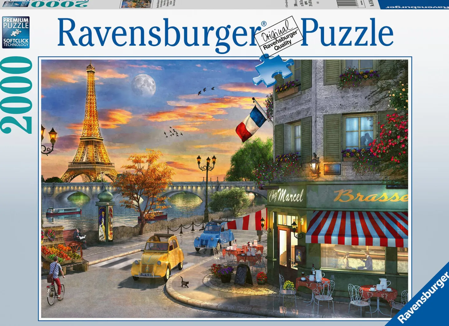 Ravensburger Soirée romantique à Paris - puzzle de 2000 pièces