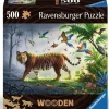 Ravensburger Tigre dans la jungle - Puzzle de contour en bois - 500 pièces