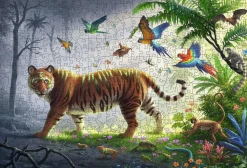Ravensburger Tigre dans la jungle - Puzzle de contour en bois - 500 pièces