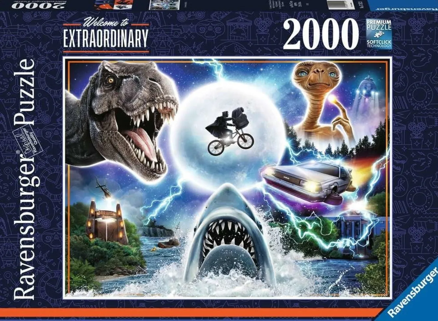Ravensburger Welcome to Extraordinary - Universal & Amblin - puzzle de 2000 pièces