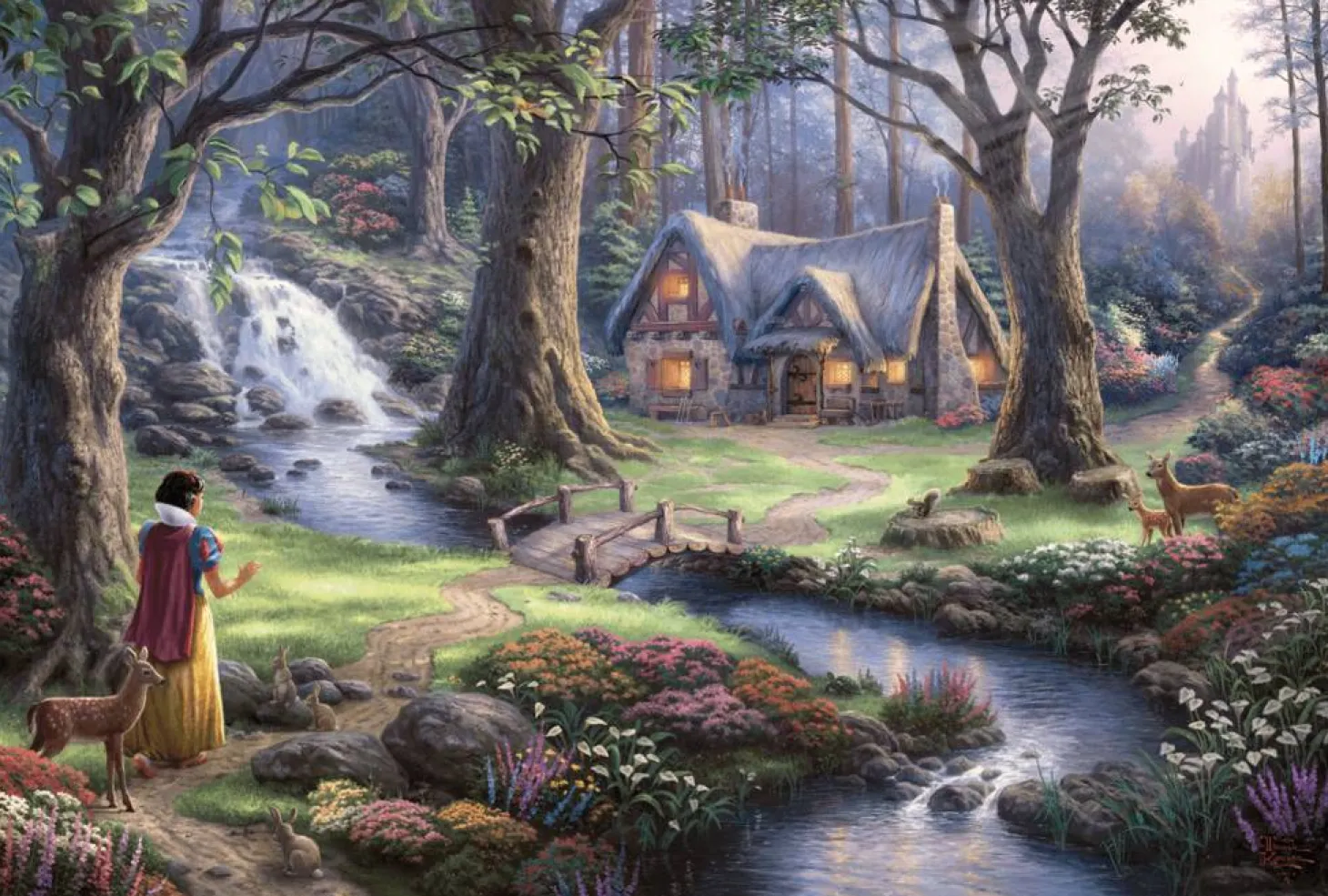 Schmidt Blanche neige - Thomas Kinkade - puzzle de 1000 pièces