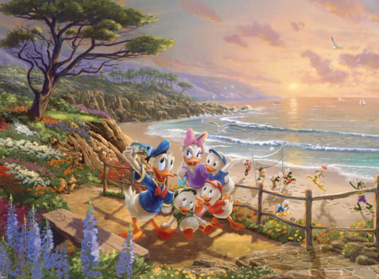 Schmidt Donald et Daisy - Thomas Kinkade - puzzle de 1000 pièces