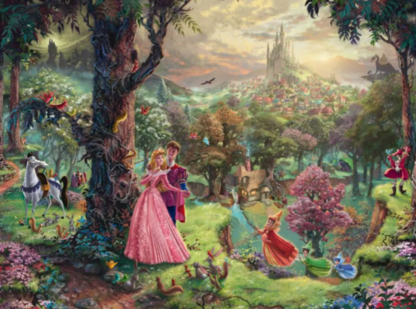 Schmidt La Belle au bois dormant - Thomas Kinkade - puzzle de 1000 pièces
