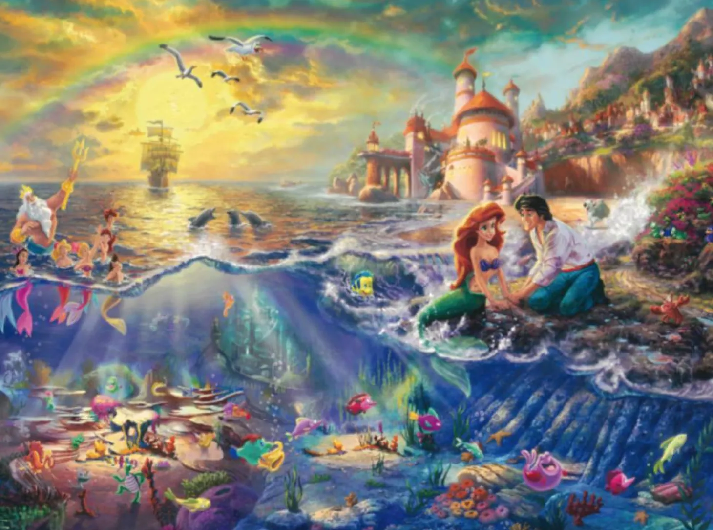 Schmidt La Petite Sirène - Thomas Kinkade - puzzlee de 1000 pièces