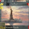 Schmidt La Statue de la Liberté - Glow in the Dark - Thomas Kinkade - puzzle de 1000 pièces