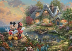 Schmidt Mickey et Minnie Mouse - Thomas Kinkade - puzzle de 1000 pièces