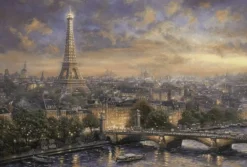 Schmidt Paris, la ville de l'amour - Thomas Kinkade - 1000 pièces