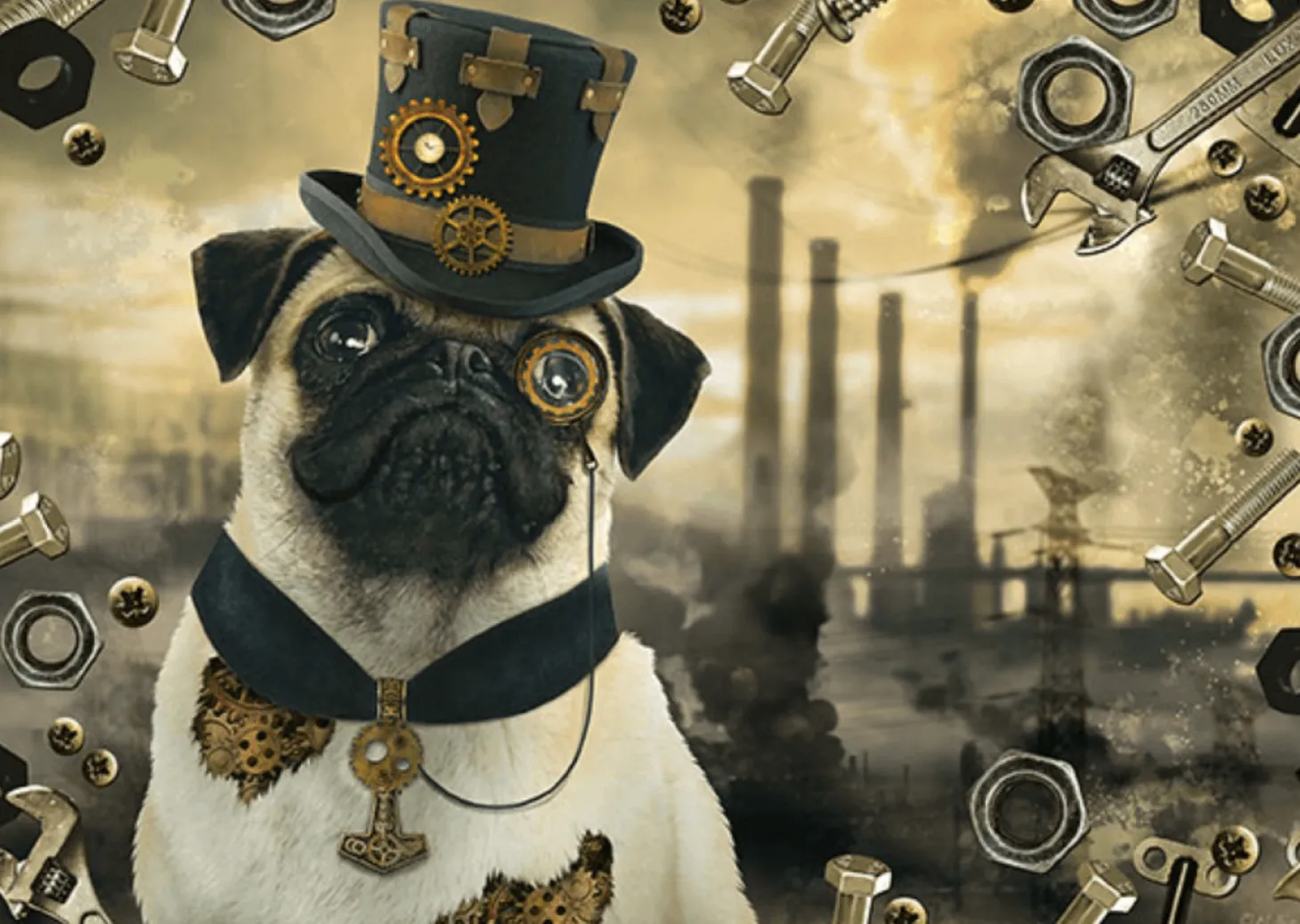 Schmidt Steampunk Chien - puzzle de 1000 pièces