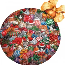 SUNSOUT Décoration de Noël Chats - puzzle de 750 pièces