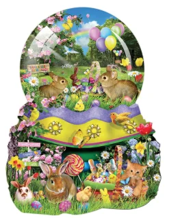 SUNSOUT Globe de Pâques - puzzle de 1000 pièces