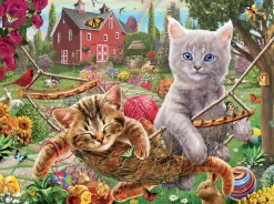 SUNSOUT Les chats dans le hamac - puzzle de 300 XXL pièces