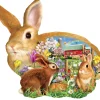 SUNSOUT Les lapins du printemps - puzzle de 1000 pièces