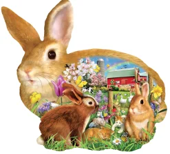 SUNSOUT Les lapins du printemps - puzzle de 1000 pièces