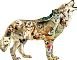 SUNSOUT Loup Native American - puzzle de 750 pièces