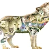 SUNSOUT Loups des prés - puzzle de 750 pièces