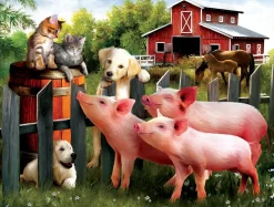 SUNSOUT Making New Friends - puzzle de 300 XXL pièces