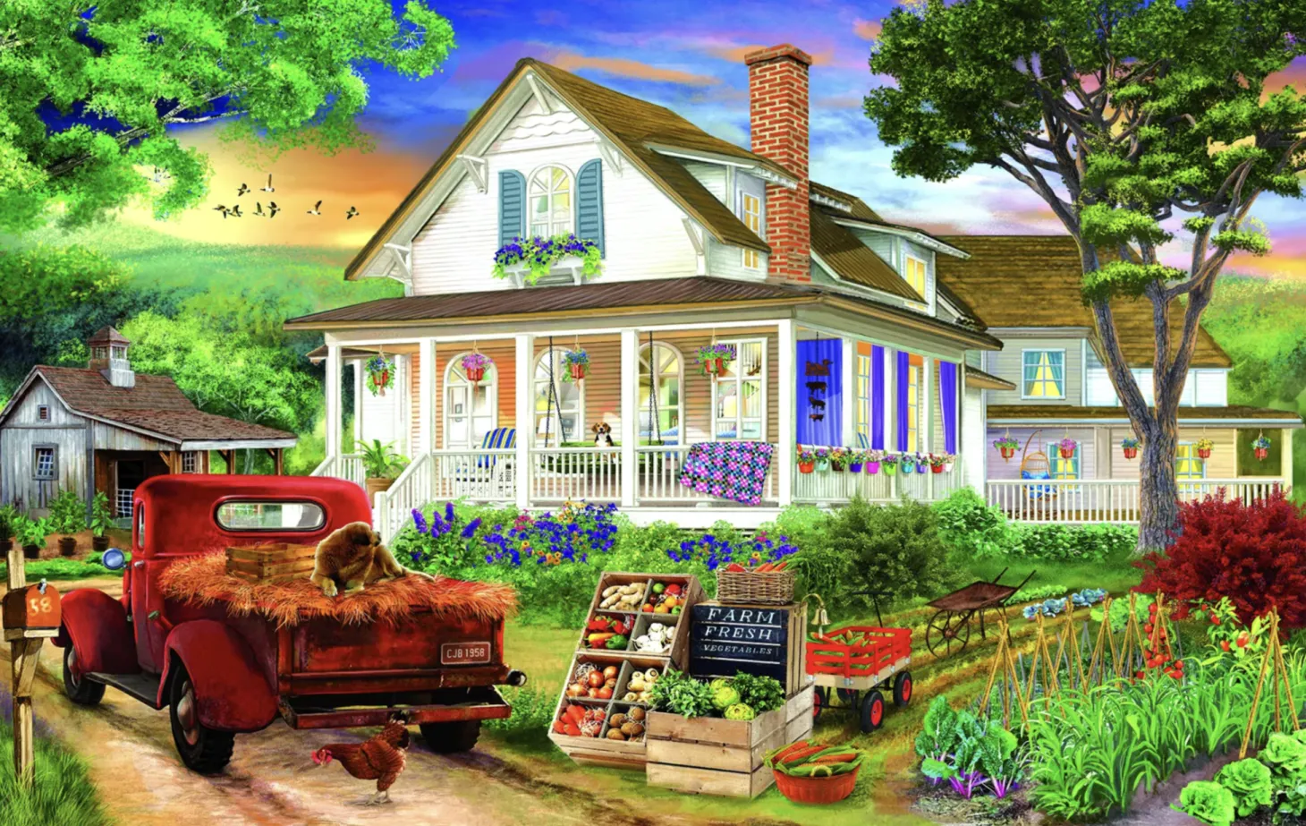 SUNSOUT Our Country Home - puzzle de 550 pièces