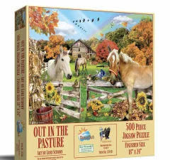SUNSOUT Out in the Pasture - puzzle de 500 XXL pièces