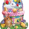 SUNSOUT Panier de lapin de Pâques - puzzle de 1000 pièces